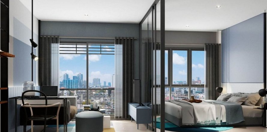 Condominio de 1 dormitorio en Bangkok, Tailandia № 28267