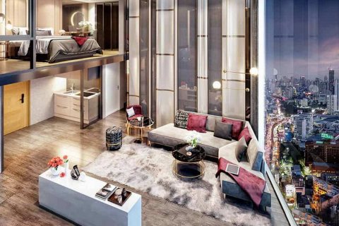 Dúplex de 1 dormitorio en Soho Bangkok Ratchada, Bangkok, Tailandia № 28132