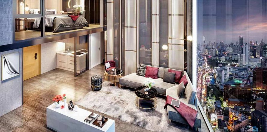Dúplex de 1 dormitorio en Soho Bangkok Ratchada, Bangkok, Tailandia № 28132