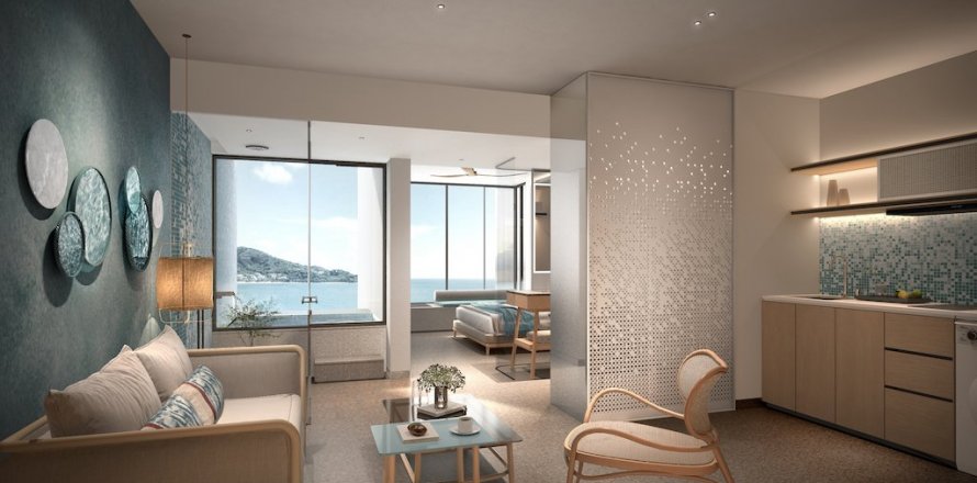 Estudio en el condominio en Phuket, Tailandia en Platinum Bay № 36616
