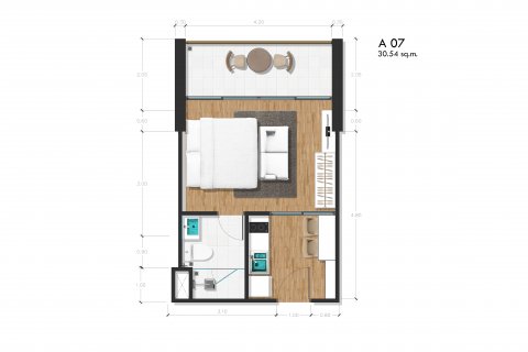 Sobre plano The Proud Condominium en Phuket, Tailandia № 18614 - foto 13