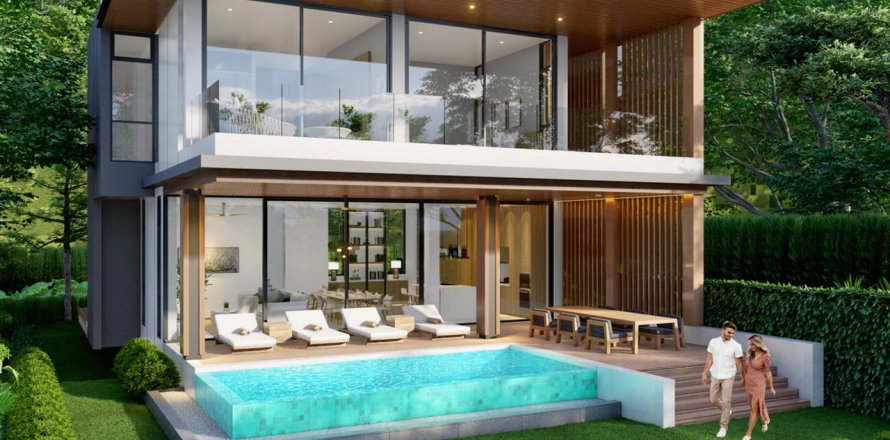 Chalet de 4 dormitorios en La Vista Villas, Phuket, Tailandia № 63219