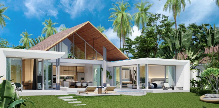 Chalet de 3 dormitorios en Louvre Villa, Phuket, Tailandia № 44419