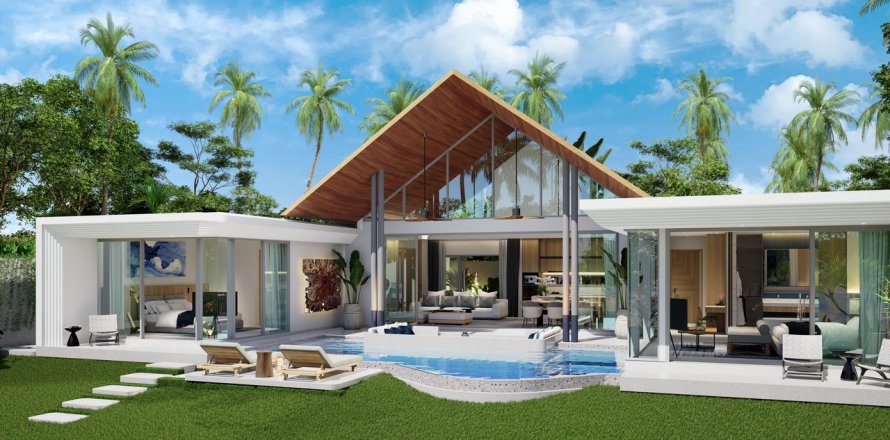 Chalet de 3 dormitorios en Louvre Villa, Phuket, Tailandia № 44424