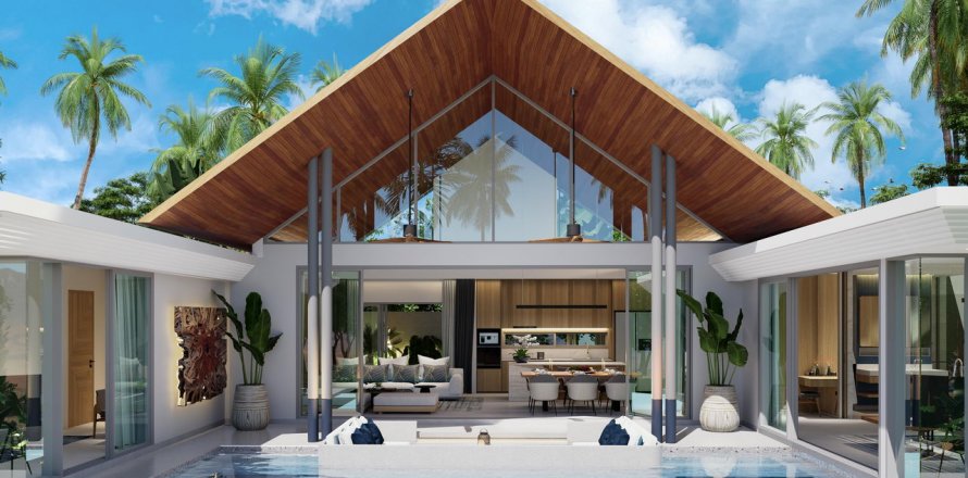 Chalet de 3 dormitorios en Louvre Villa, Phuket, Tailandia № 44423