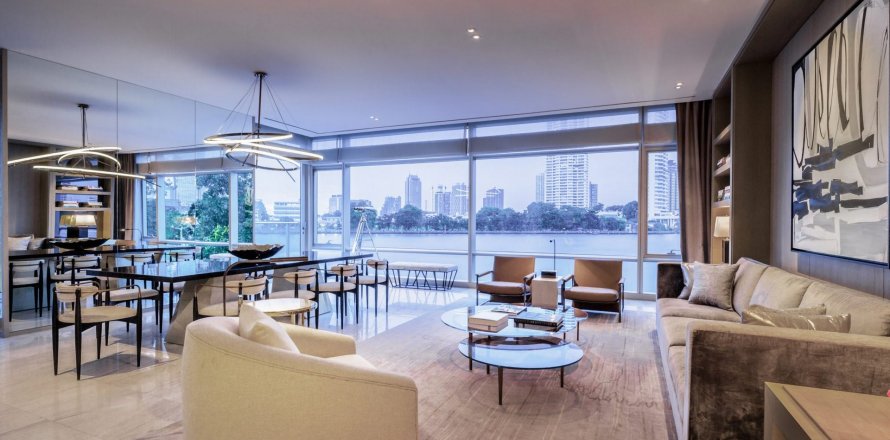 Condo à Bangkok, Thaïlande, 2 chambres à Four Seasons Private Residences  № 9389