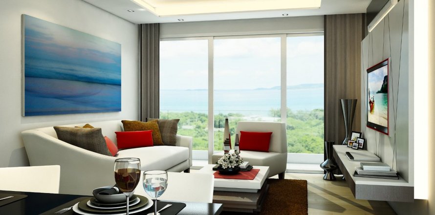 Condo à Pattaya, Thaïlande, 2 chambres à THE PEAK TOWERS  № 9895