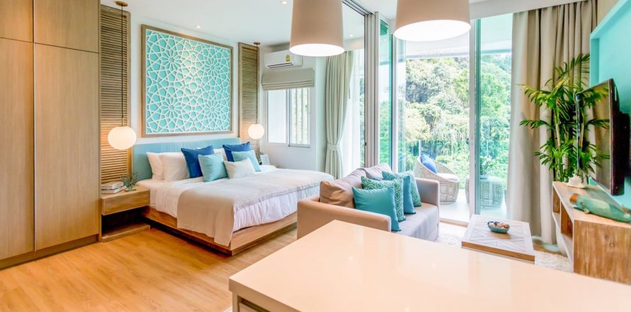 Condo à Phuket, Thaïlande, 1 chambre à Grand Breeze Park Condotel  № 18335