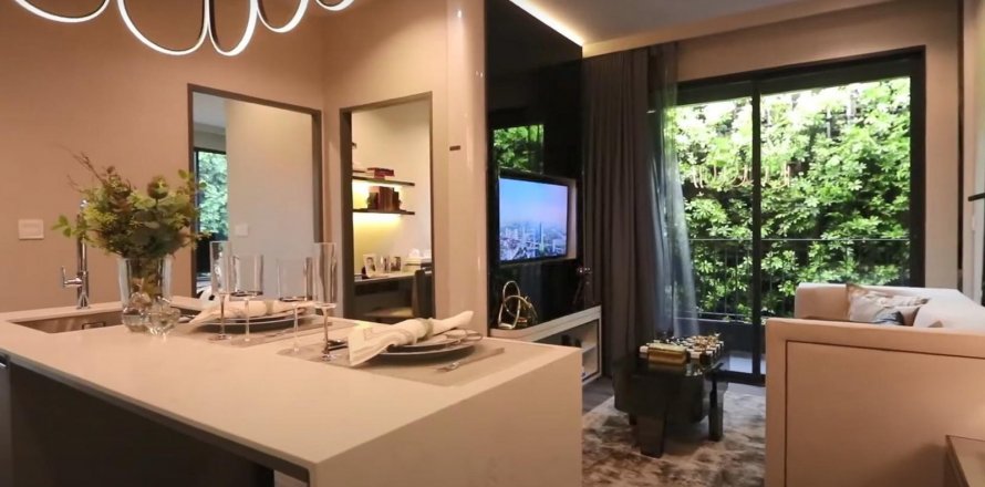 Condo à Bangkok, Thaïlande, 1 chambre à IDEO MOBI RAMA 4  № 10847