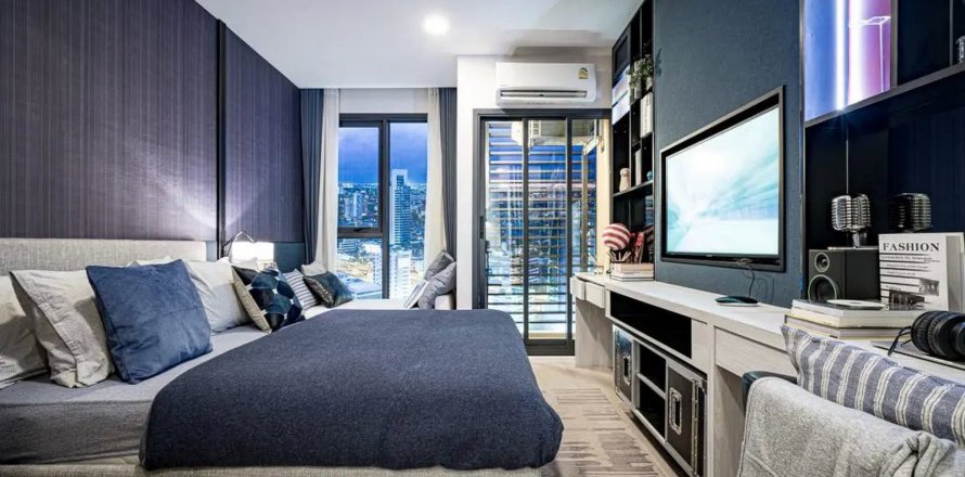 Condo à Bangkok, Thaïlande, 1 chambre à Denim Jatujak  № 19060