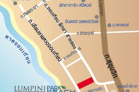 Condo sur Jomtien Beach, Pattaya, Thaïlande, 1 chambre  № 24300 - photo 1