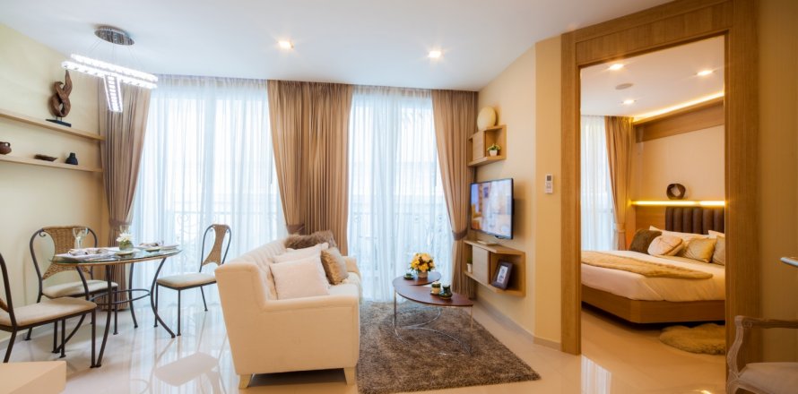 Condo à Pattaya, Thaïlande, 2 chambres à City Garden Olympus  № 25564