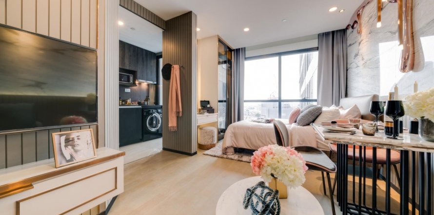 Condo à Bangkok, Thaïlande, 1 chambre à Ashton Chula Silom  № 27284