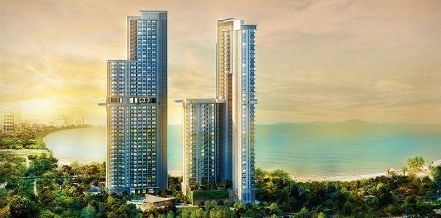 Condo à Pattaya, Thaïlande, 2 chambres  № 29379