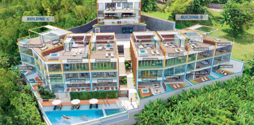 Condo in Patong, Thailand, 2 bedrooms  № 6232