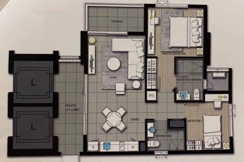 Condo in Bangkok, Thailand, 2 bedrooms  № 30848 - photo 10