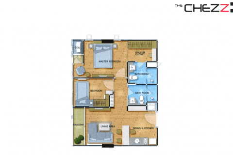 Condo in Pattaya, Thailand, 2 bedrooms  № 29901 - photo 20